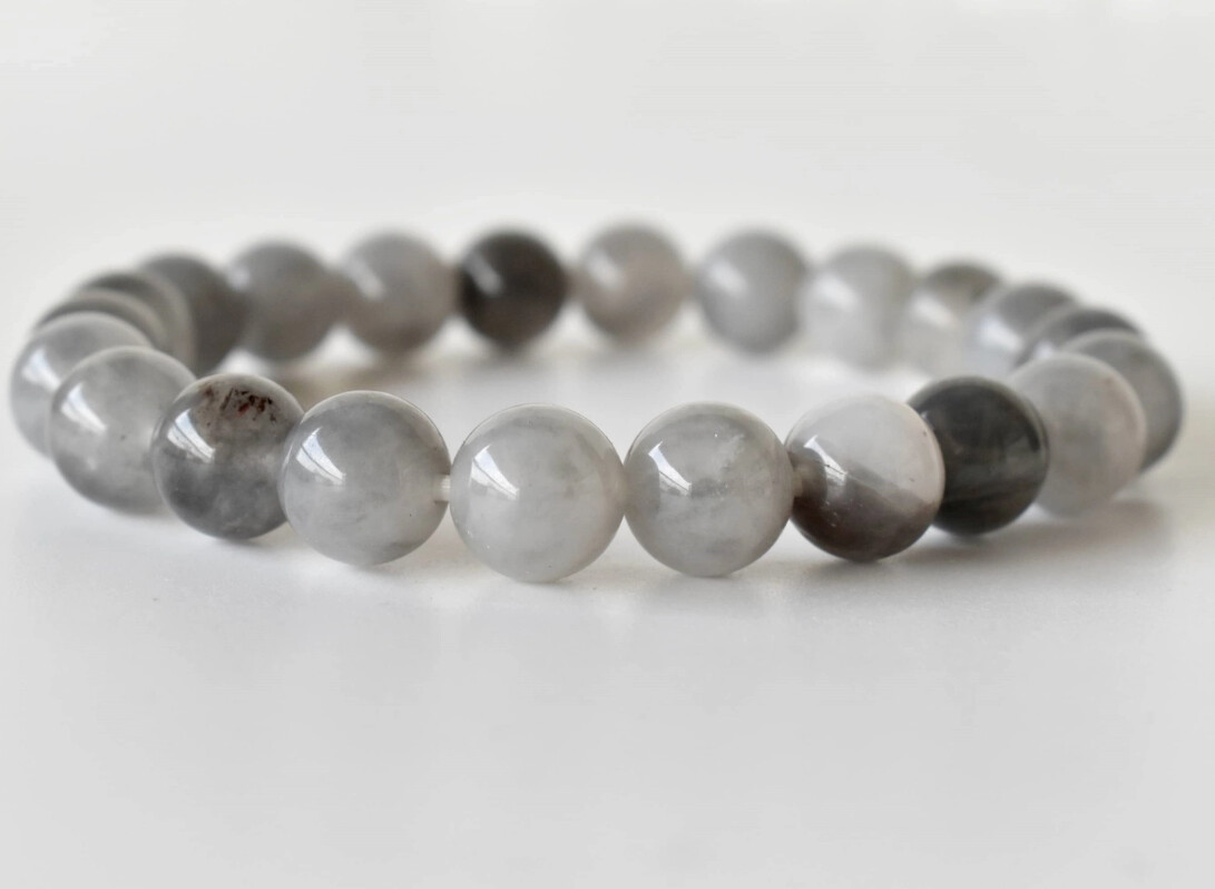 Stone Bracelet - Cloudy Quartz