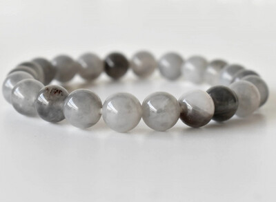 Stone Bracelet - Cloudy Quartz
