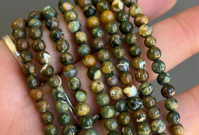 Stone Bracelet - Rainforest Jasper | 4mm