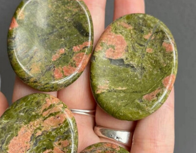 Pocket Token | Stone - Unakite
