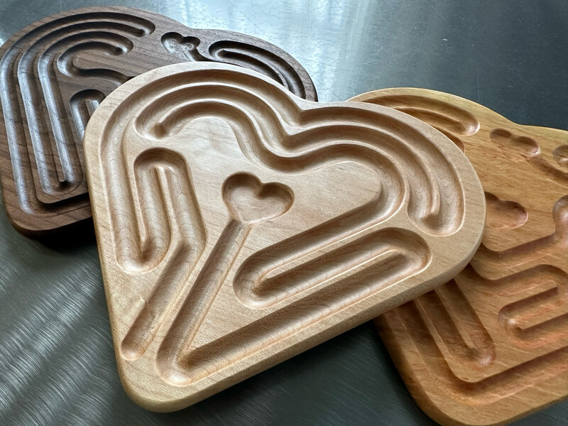 Heart Labyrinth | Real Wood