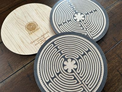 Chartres Labyrinth (Maple Wood | Stain) | 7-inch