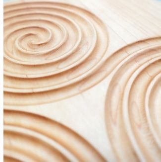 Triskelion Handcrafted Hardwood Labyrinth | Multiple Wood Options