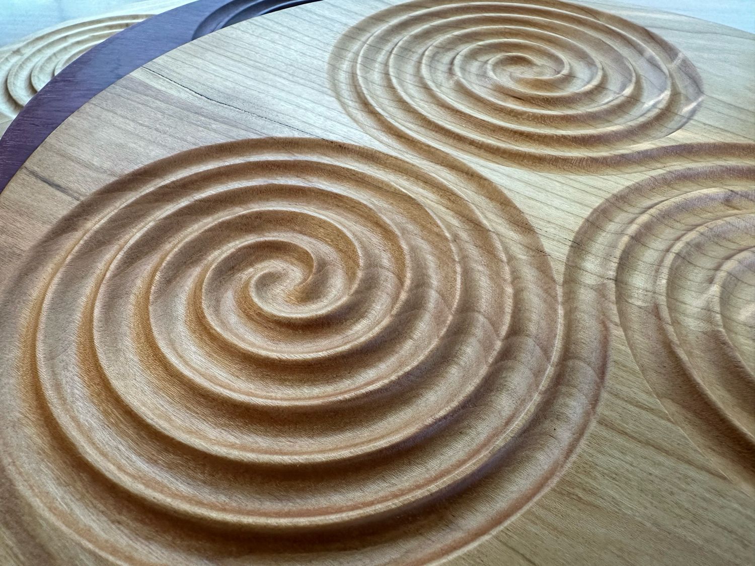 Triskelion Handcrafted Hardwood Labyrinth | Multiple Wood Options