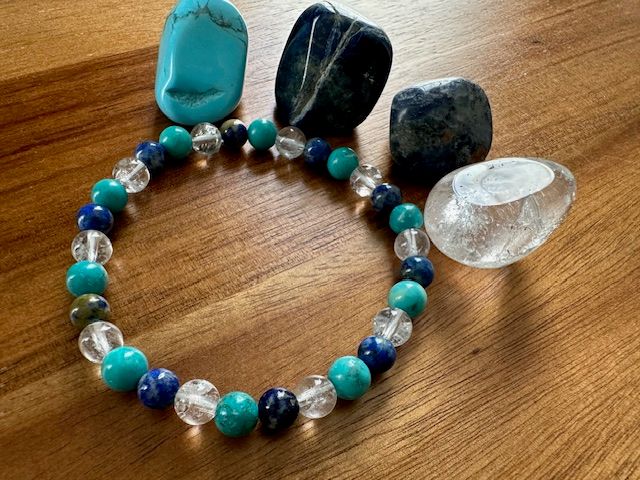 Stone Bracelet &amp; Crystal Kit | Enhance Logic, Efficiency, Social, Communication