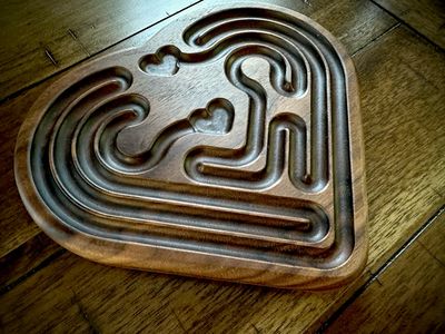 Heart-to-Heart Labyrinth | Real Wood