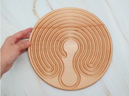 Baltic (Goddess) Hardwood Labyrinth | Multiple Wood Options