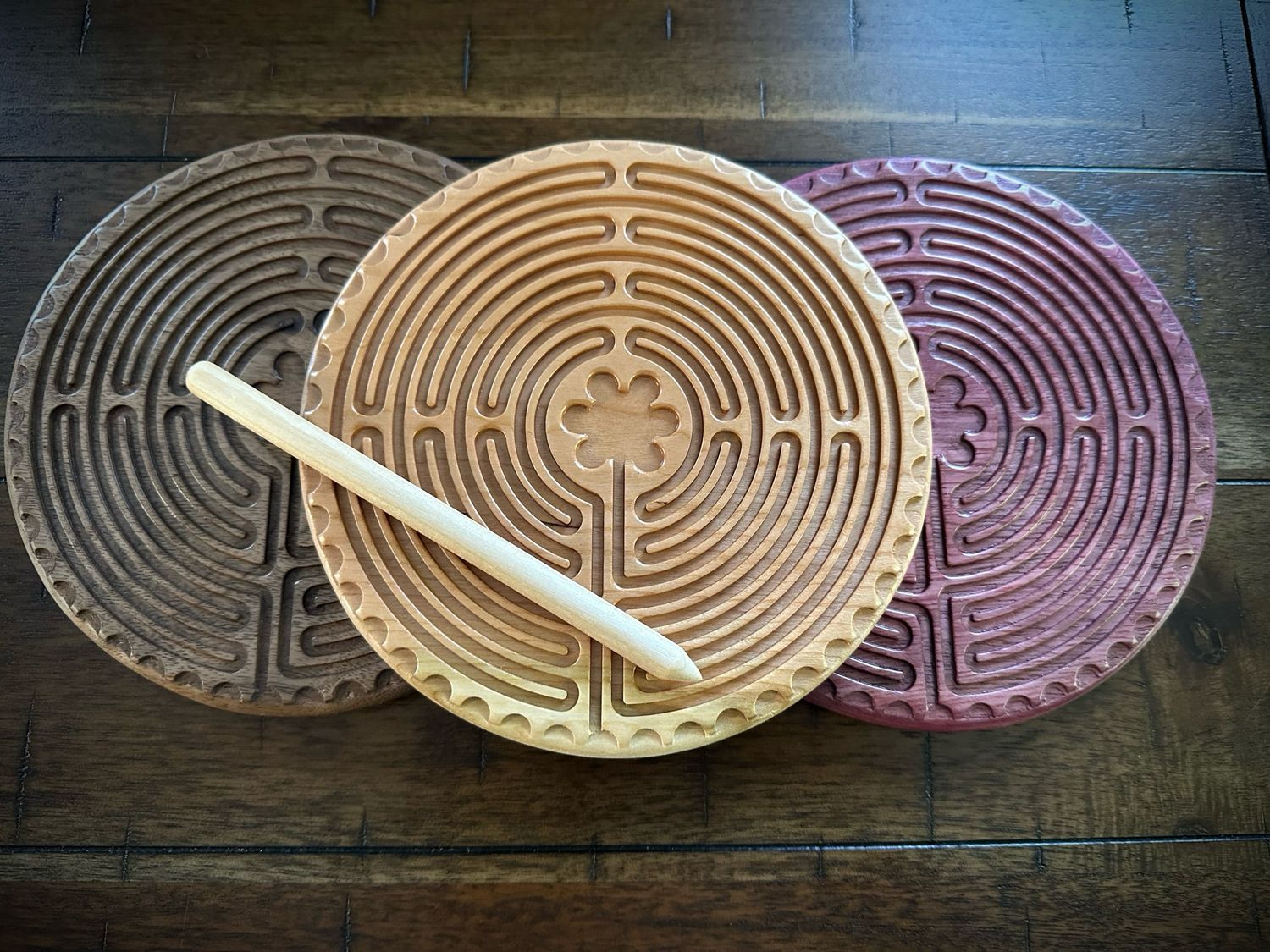 Personal Hardwood Labyrinth | Multiple Wood Options