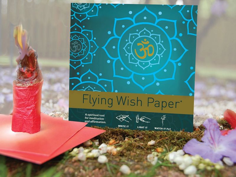 Flying Wish Paper | Golden Om