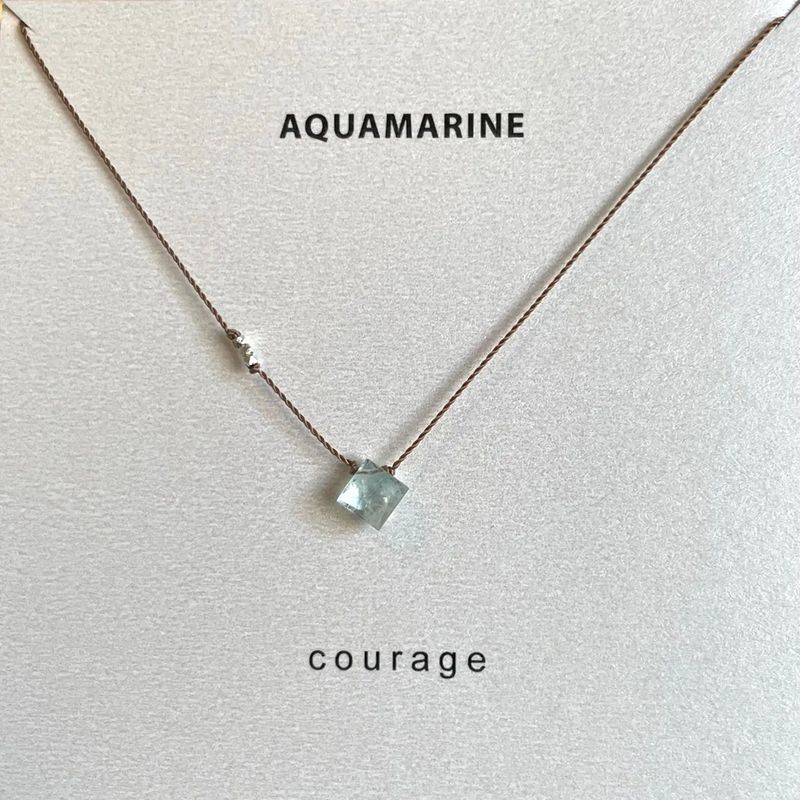 COURAGE | Aquamarine Necklace (Necklace)