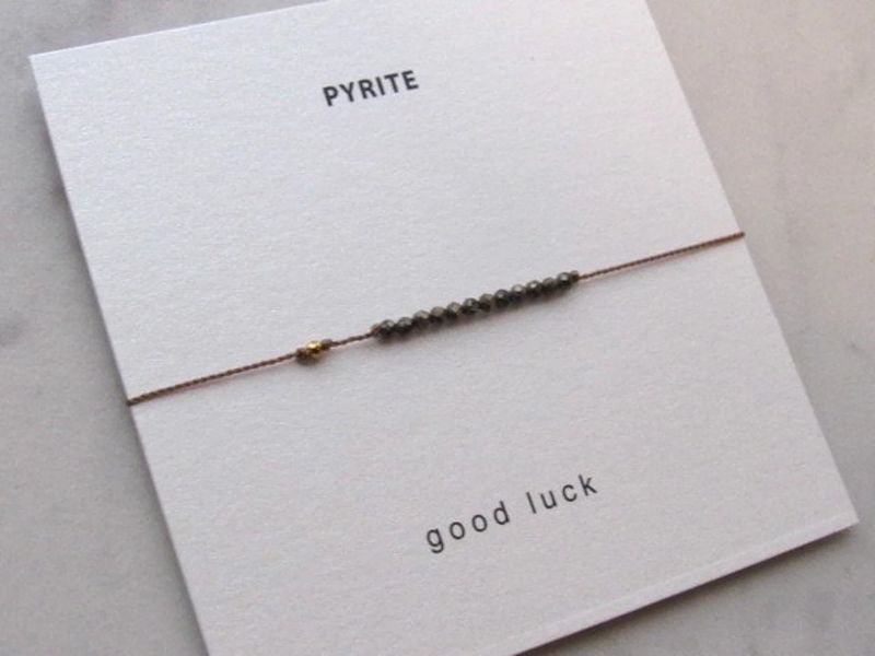 Intention Bracelet | GOOD LUCK (Pyrite &amp; Gold)
