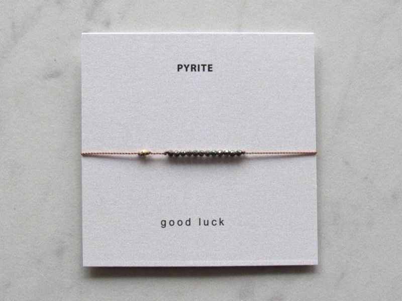 Intention Bracelet | GOOD LUCK (Pyrite &amp; Gold)