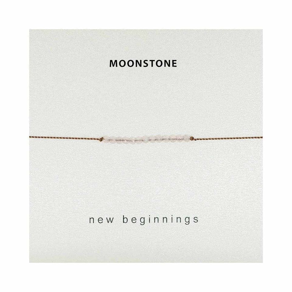 Intention Bracelet | NEW BEGINNINGS (Rainbow Moonstone)