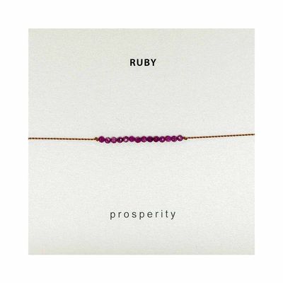Intention Bracelet | PROSPERITY (Ruby)