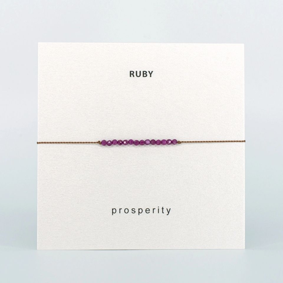 Intention Bracelet | PROSPERITY (Ruby)