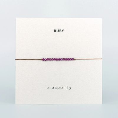 Intention Bracelet | PROSPERITY (Ruby)