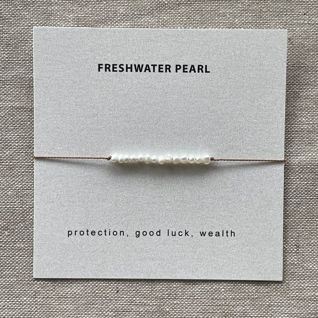 Intention Bracelet | PROTECTION. GOOD LUCK. WEALTH. (Freshwater Pearl)