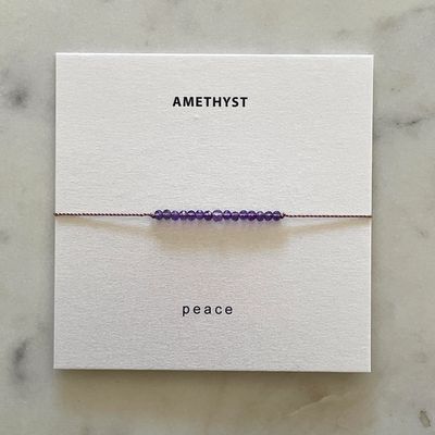 Intention Bracelet | PEACE (Amethyst)