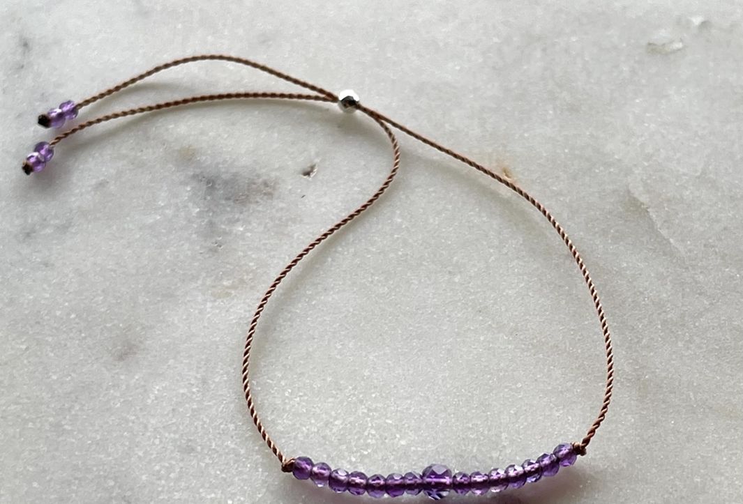 Intention Bracelet | PEACE (Amethyst)