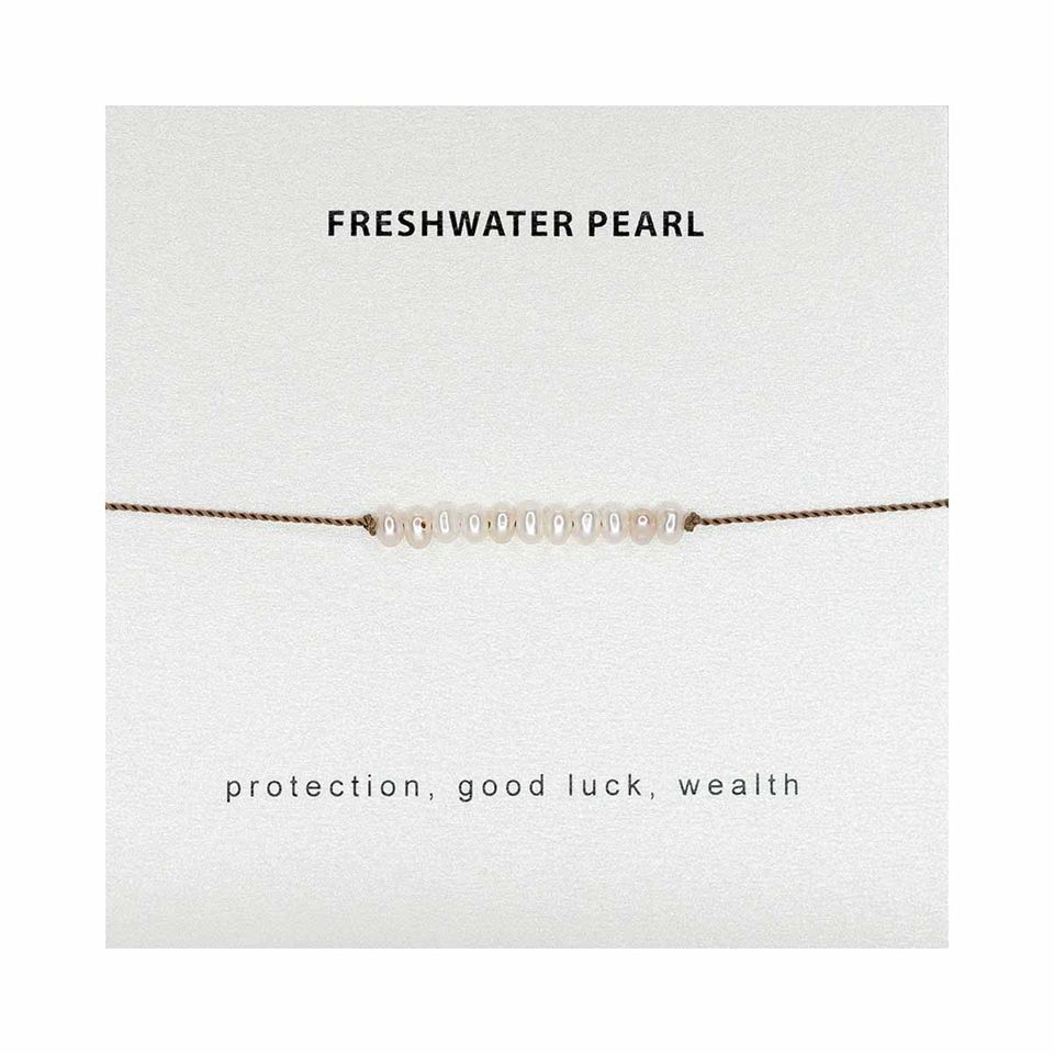 Intention Bracelet | PROTECTION. GOOD LUCK. WEALTH. (Freshwater Pearl)