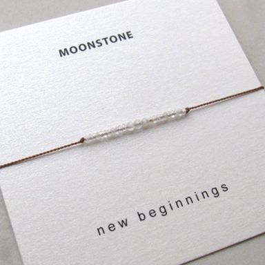 Intention Bracelet | NEW BEGINNINGS (Rainbow Moonstone)