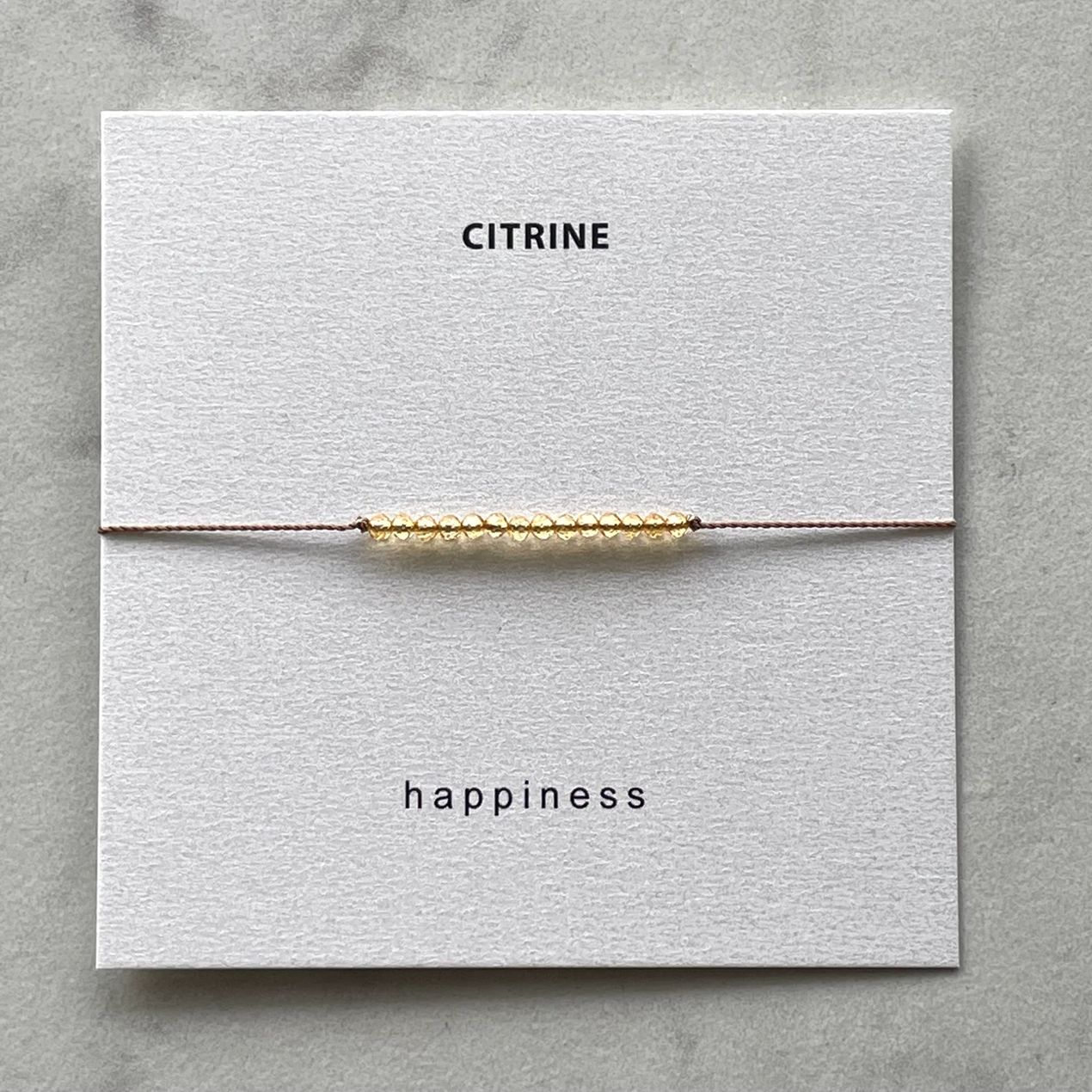 Intention Bracelet | HAPPINESS (Citrine)