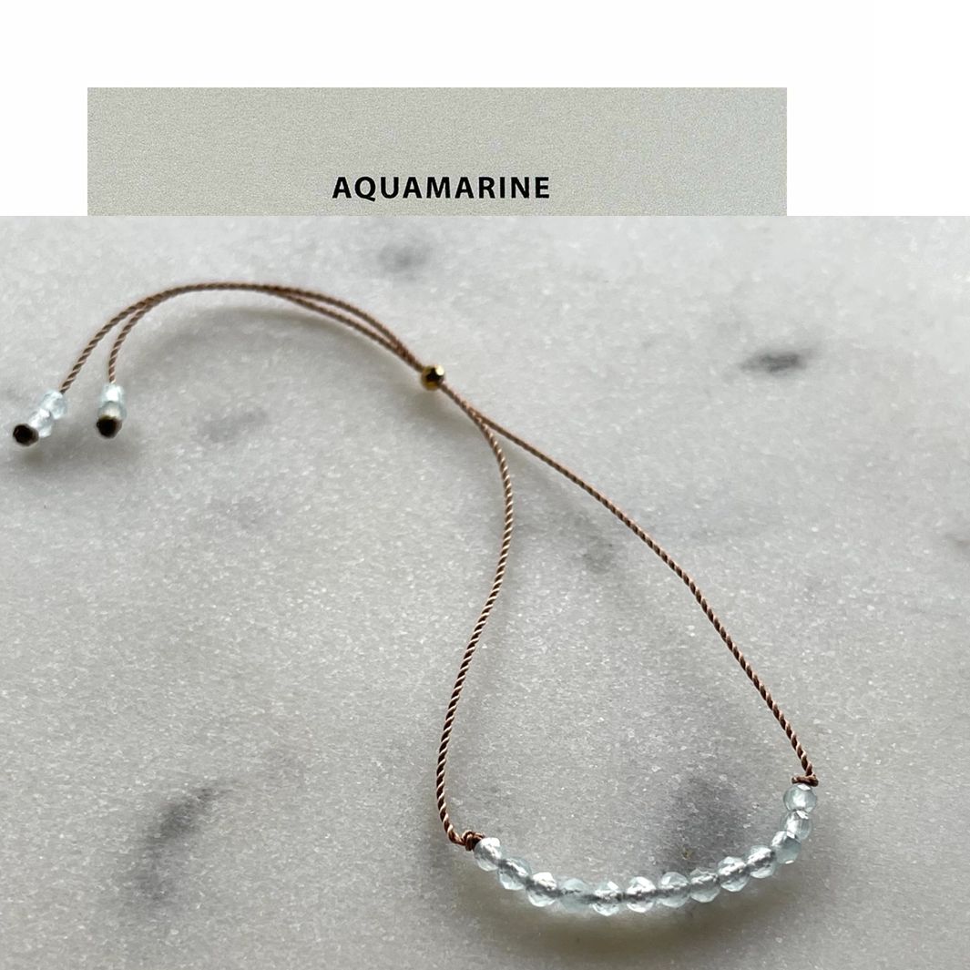 Intention Bracelet | COURAGE (Aquamarine)