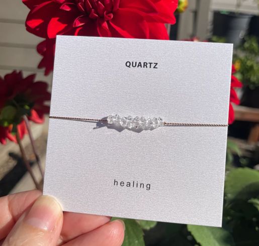 Intention Bracelet | HEALING (Herkimer Diamond Quartz)
