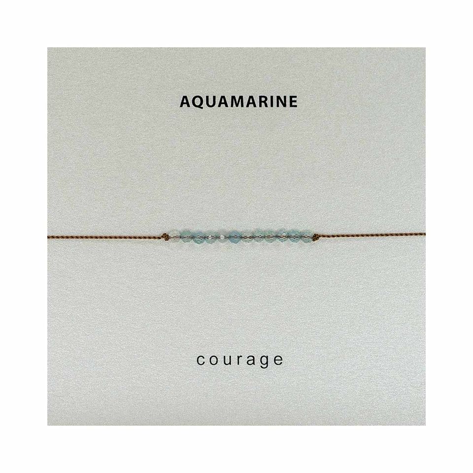 Intention Bracelet | COURAGE (Aquamarine)