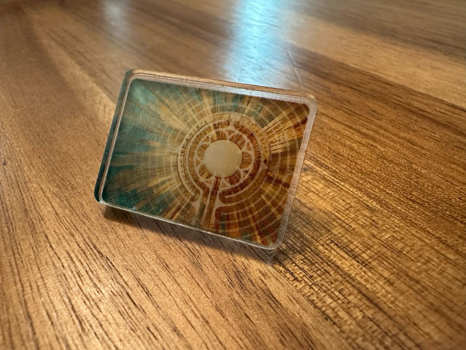 Radiant Center Chartres Labyrinth Acrylic Pin