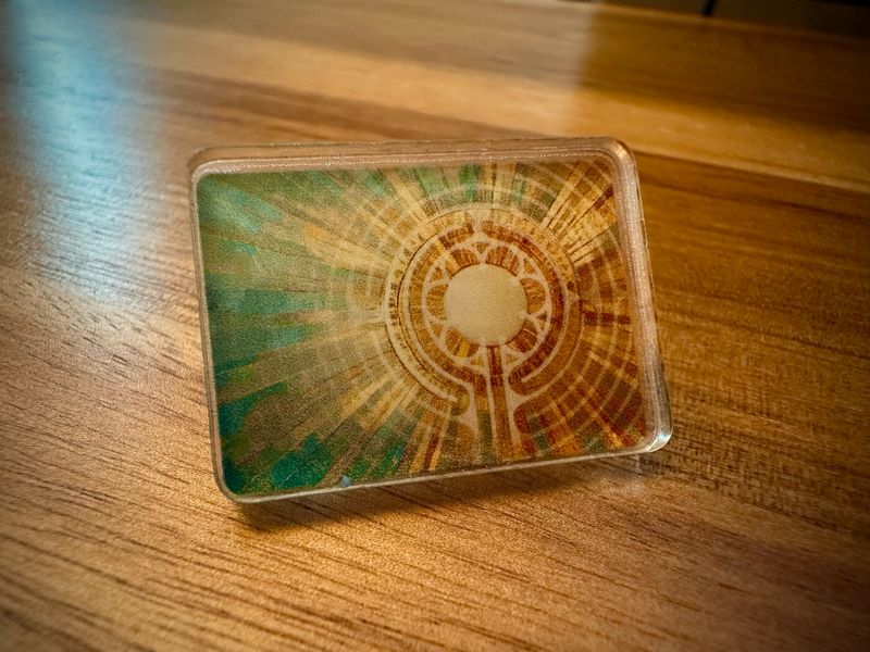 Radiant Center Chartres Labyrinth Acrylic Pin