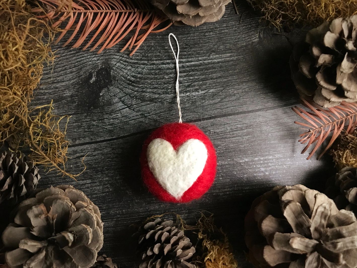 Feel the Love | Felted Wool Decoration