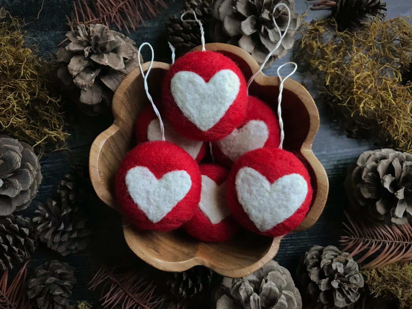 Feel the Love | Felted Wool Decoration