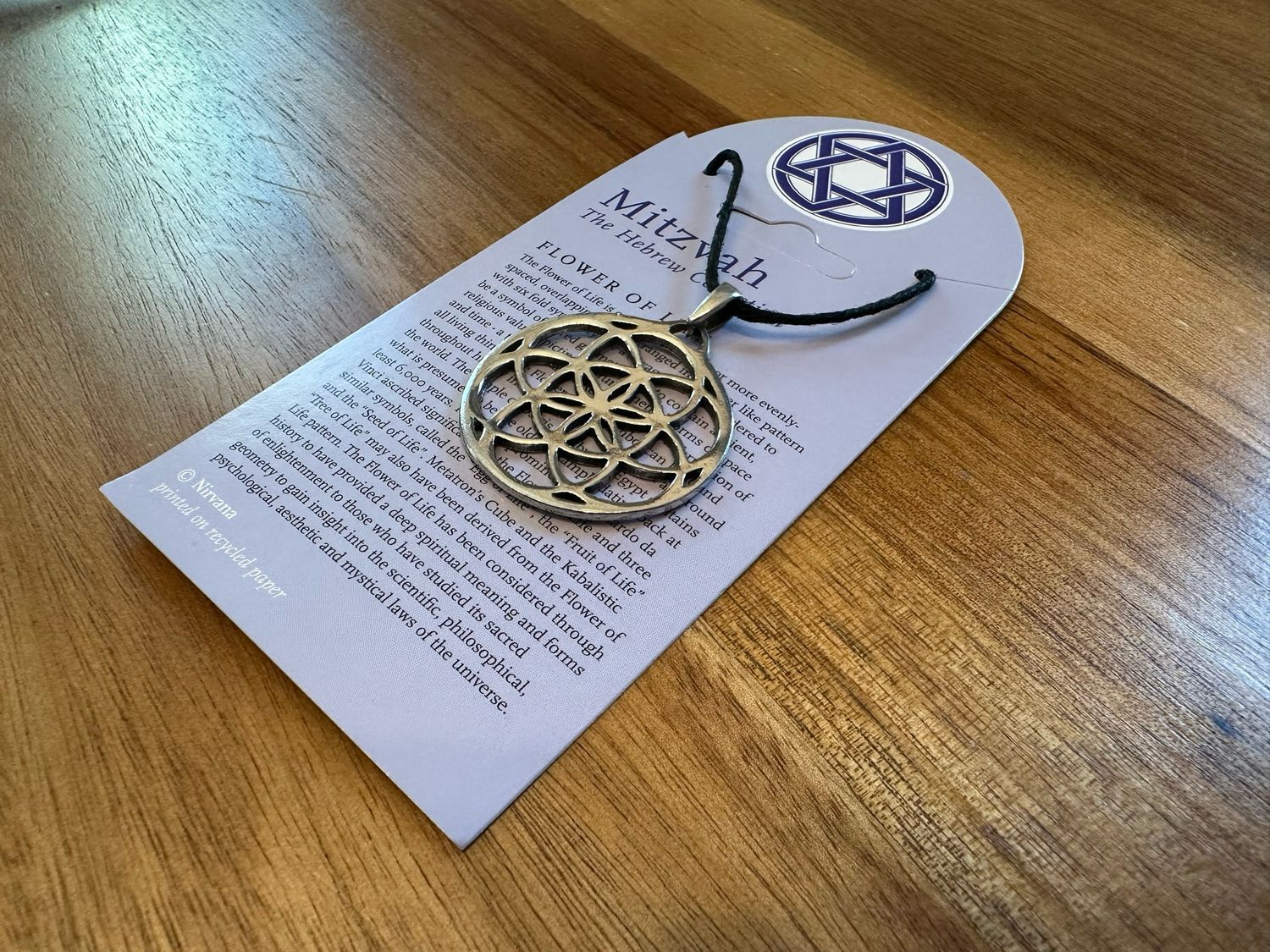 Necklace: Flower of Life (Pewter)
