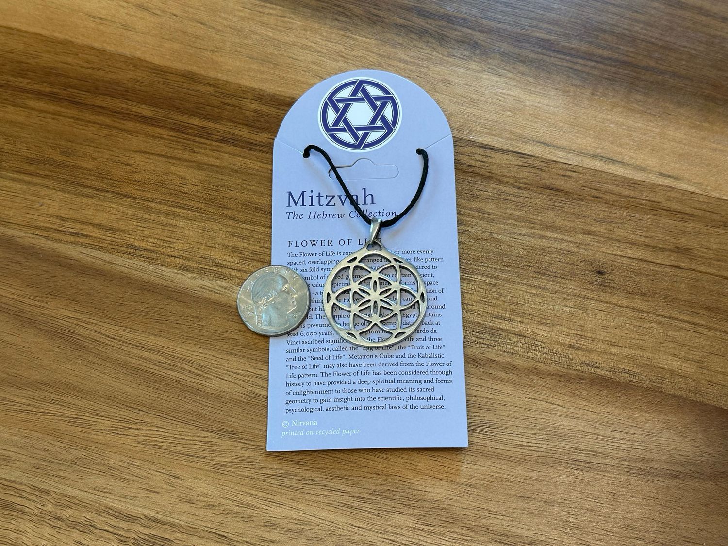 Necklace: Flower of Life (Pewter)