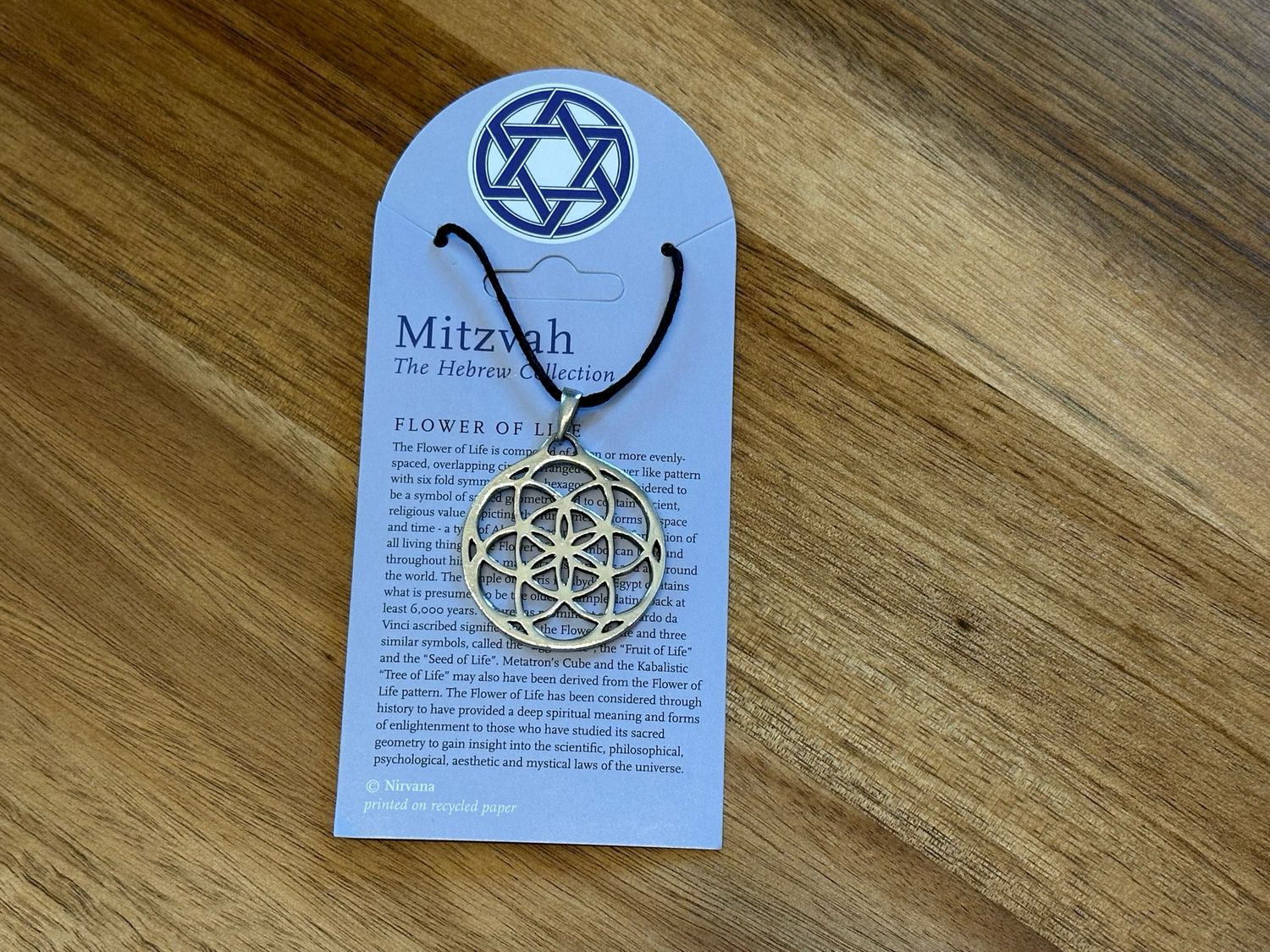 Necklace: Flower of Life (Pewter)