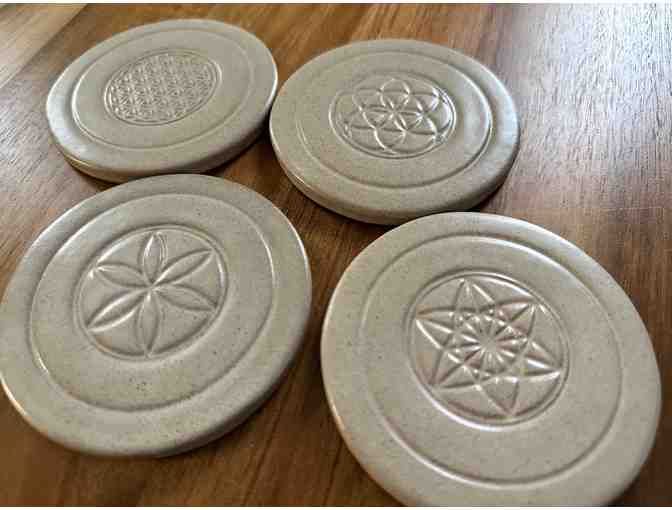 Sacred Geometry Coasters | Set of Four