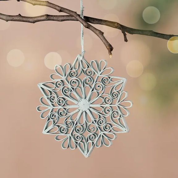 Quilled Snowflake | Ornament ICE BLUE