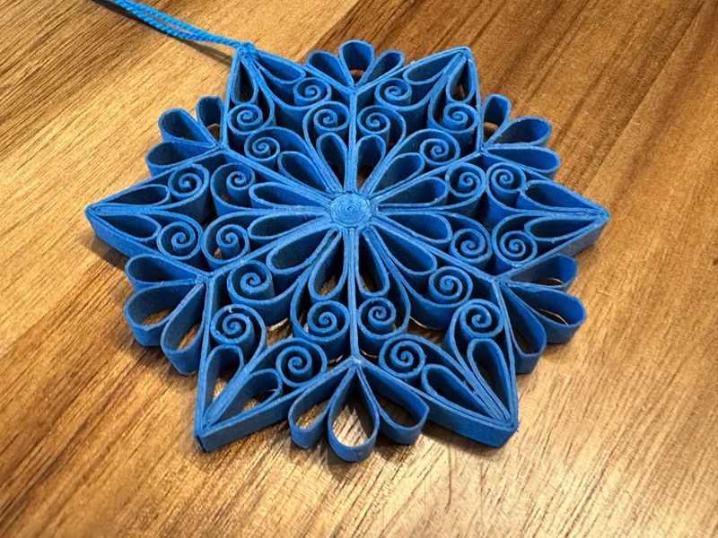 Quilled Snowflake | Ornament BLUE