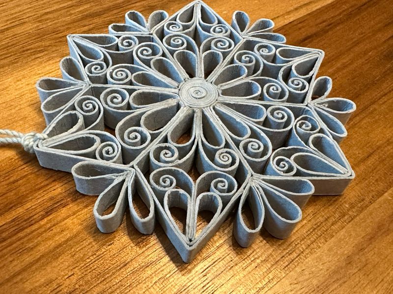 Quilled Snowflake | Ornament ICE BLUE