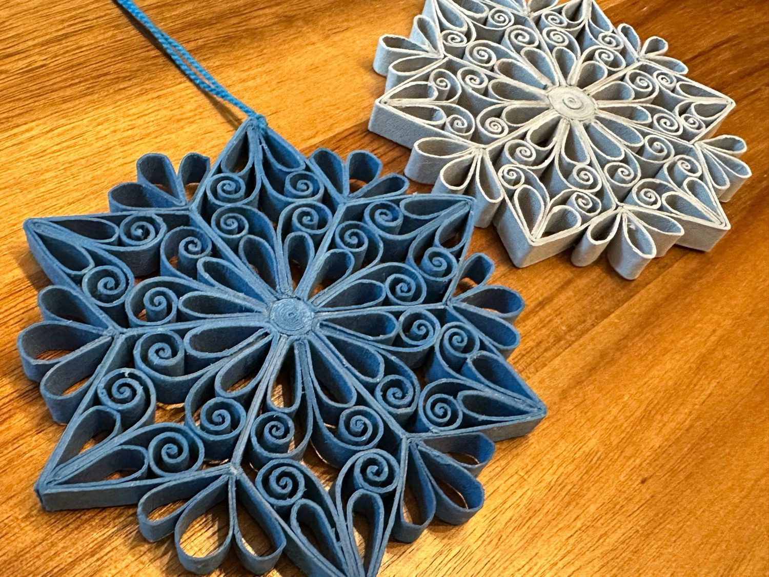 Quilled Snowflake | Ornament BLUE