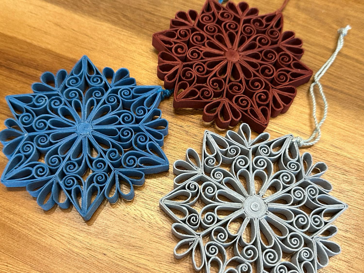 Quilled Snowflake | Ornament BLUE