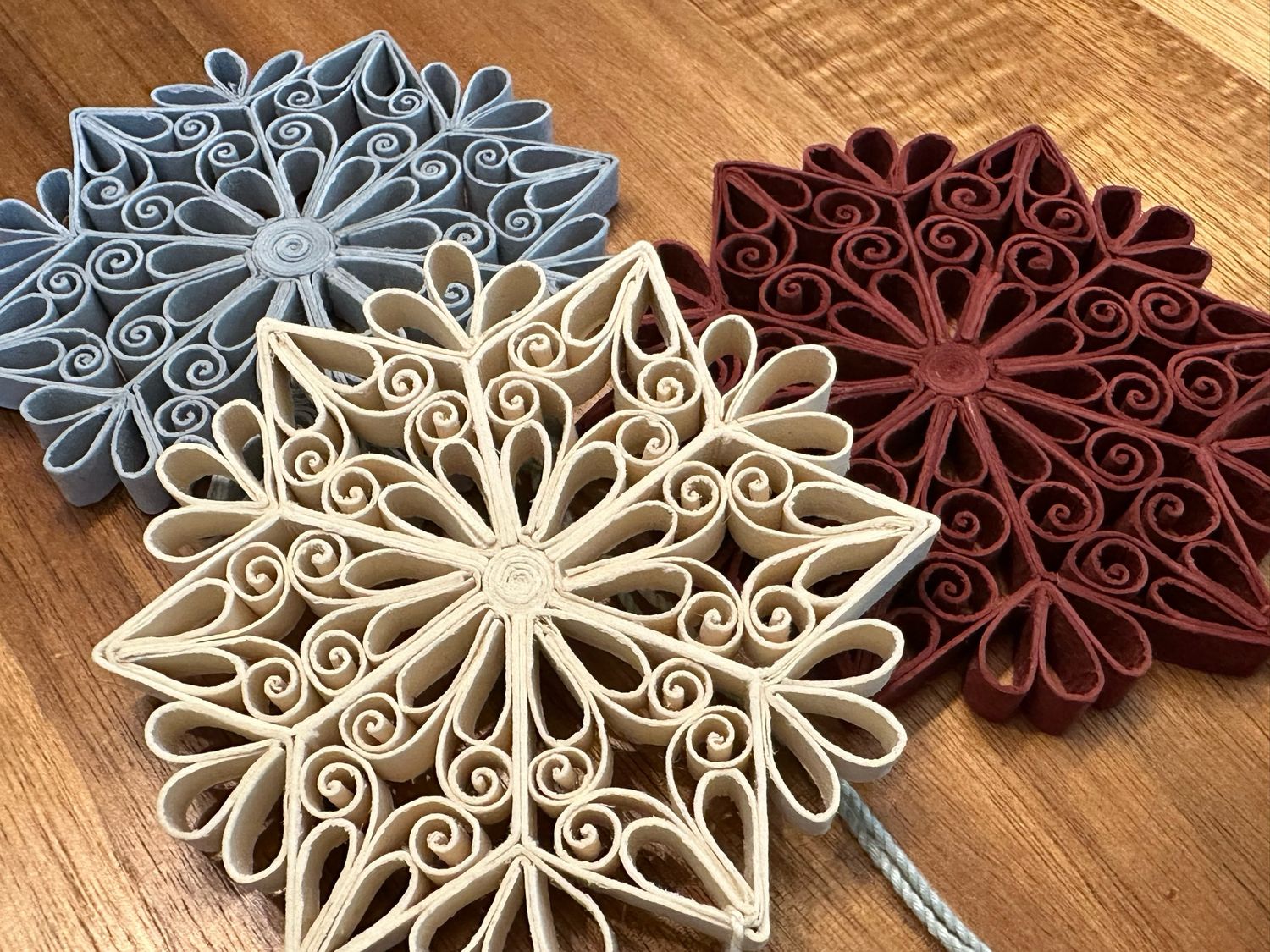 Quilled Snowflake | Ornament RED