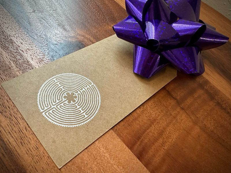 Labyrinth Gift Tags | Set of 10 Tags + Twine