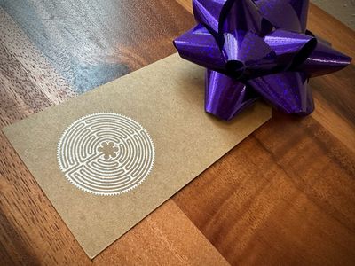 Labyrinth Gift Tags | Set of 10 Tags + Twine