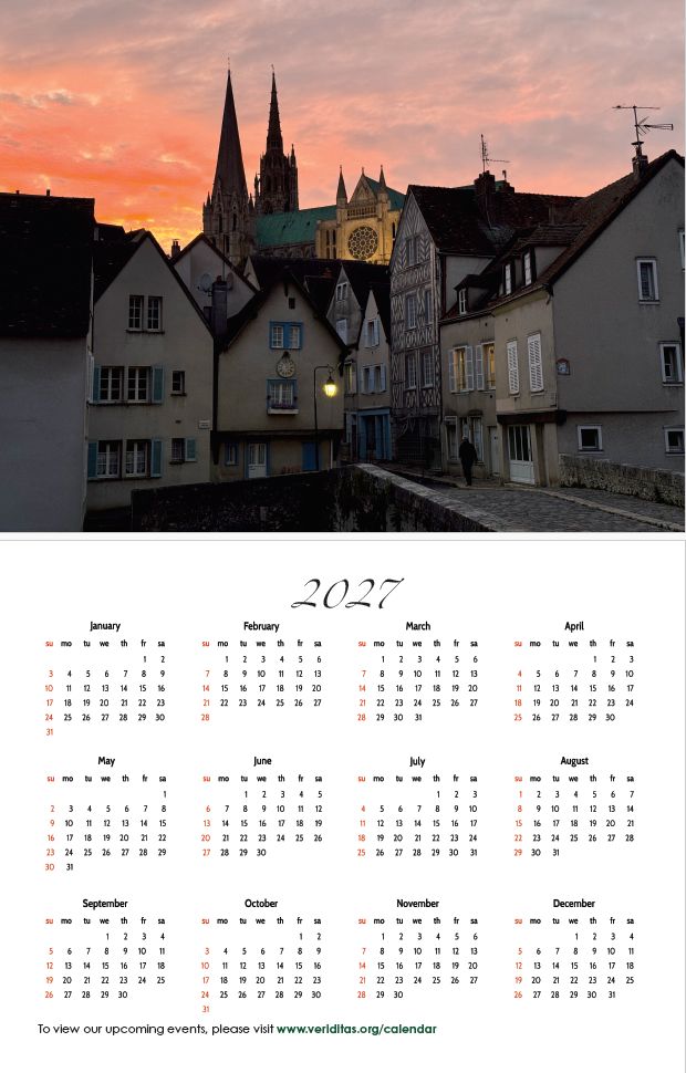 2026 Veriditas Wall Calendar