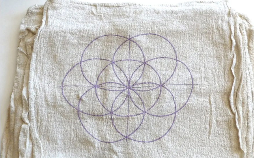 Crystal Grid Cloth - Seed of Life