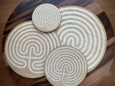 Birch Wood Classical Labyrinth | Multiple Sizes