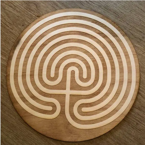 Birch Wood Classical Labyrinth | Multiple Sizes