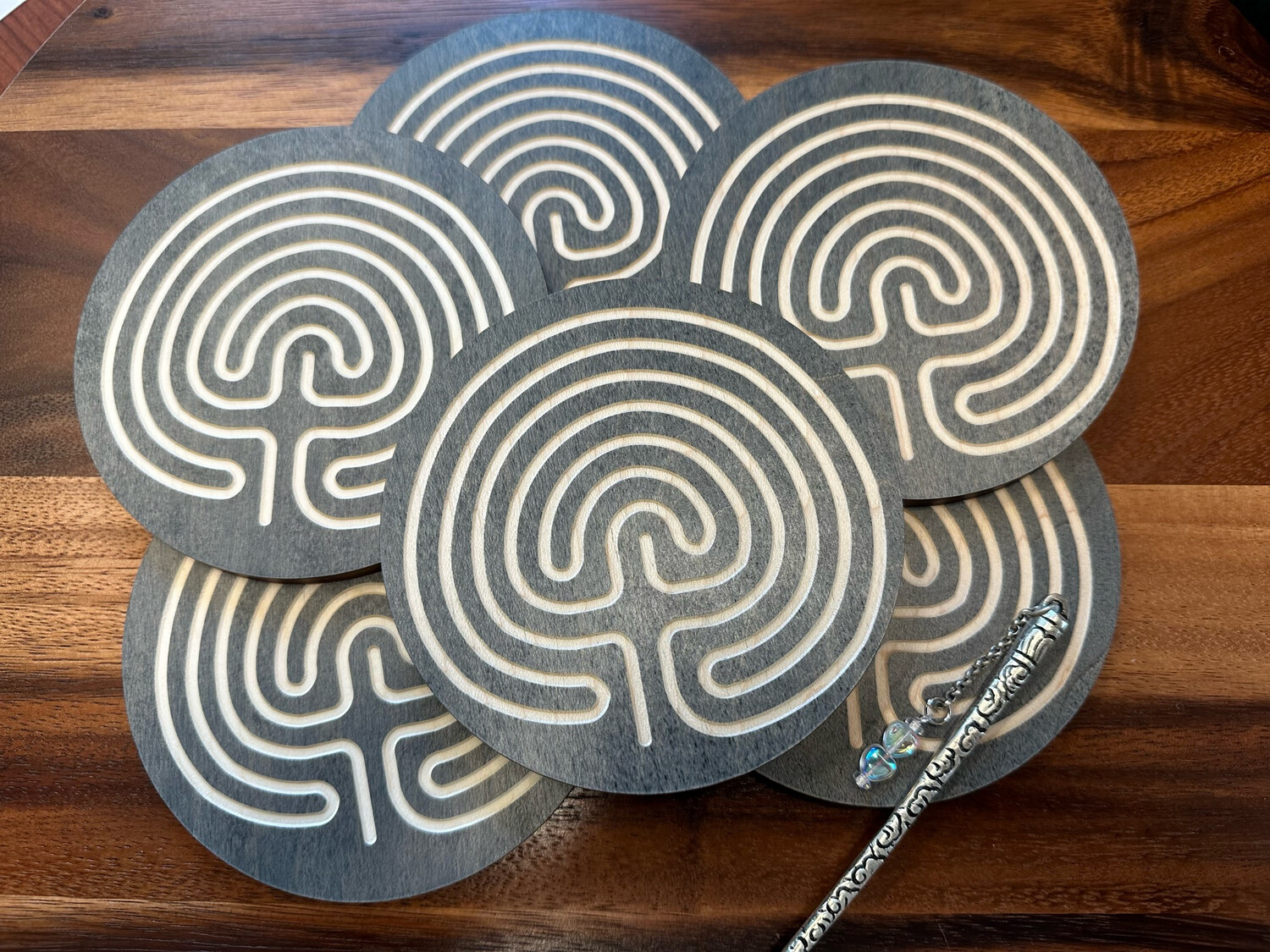 Mini Classical Labyrinth | Maple Wood | 4.5-inch
